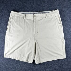 Vineyard Vines OTG Stillwater Golf Shorts Mens 40 Khaki Tan Performance Stretch